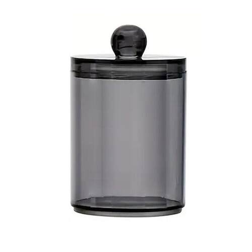 Black transparent cotton swab box, makeup cotton storage box
