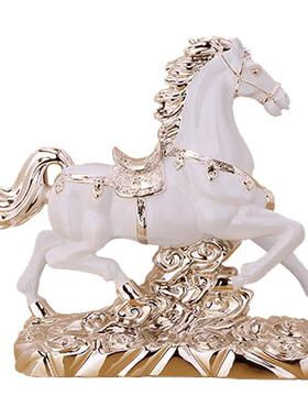 马摆件工艺品客厅玄关办公室桌面书房家居装饰品开业礼品商务送礼