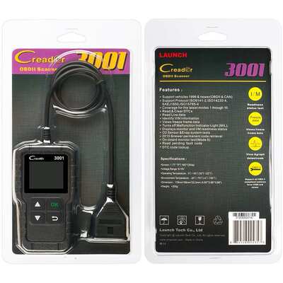 英文版obd全功能 读 海外码卡征 x431元launchii /cr3001creader