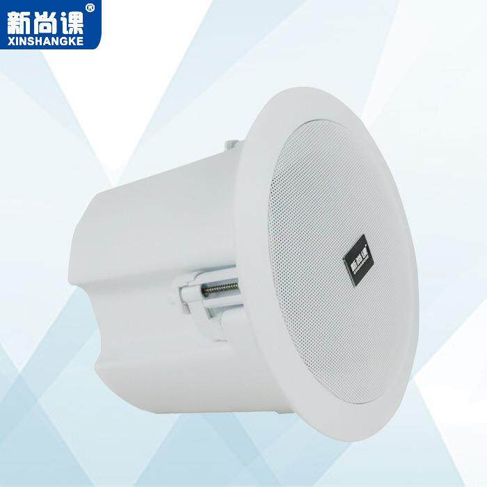 IP网络广播吸顶喇叭嵌入式天花吊顶音箱 POE网络吸顶壁挂喇叭音箱