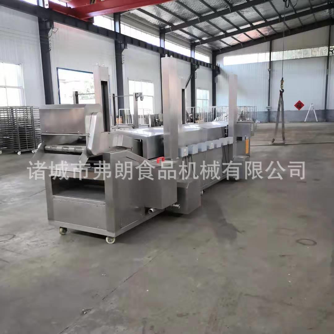 关东煮丸子油炸流水线厂家直供 鳕鱼卷油炸流水线 薄脆油炸流水线