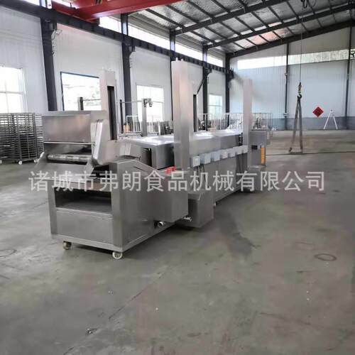 关东煮丸子油炸流水线厂家直供 鳕鱼卷油炸流水线 薄脆油炸流水线
