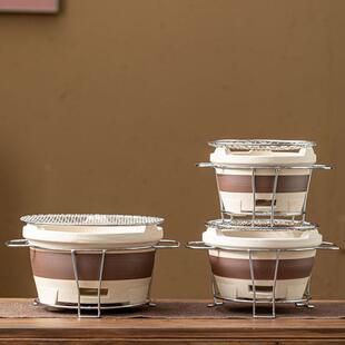 围炉煮茶烤火炉套装器具全套冬日家用烧烤炉炭炉围聚炉子工具