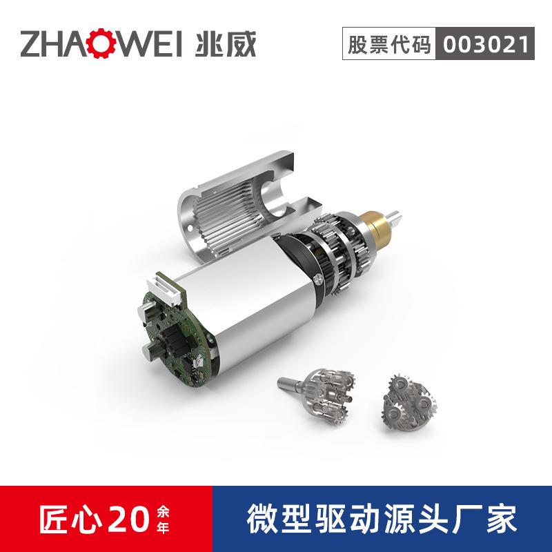 微型电机电压3v-24v可用3级齿轮箱减速宠物腿部绑带锁止驱动系统