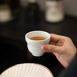影青主人茶杯品茗杯功夫家用茶具葫芦单杯喝茶杯陶瓷小号仿古茶杯