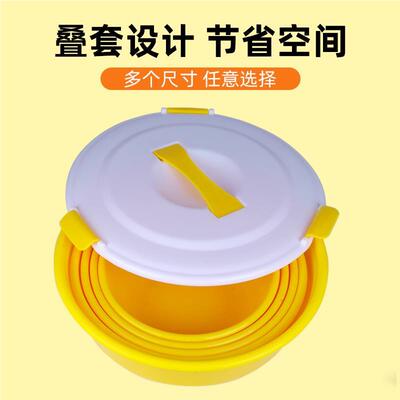 饵料盆通用特号大不饵加厚粘加深三件套带盖散泡盆89167钓饵鱼鲢