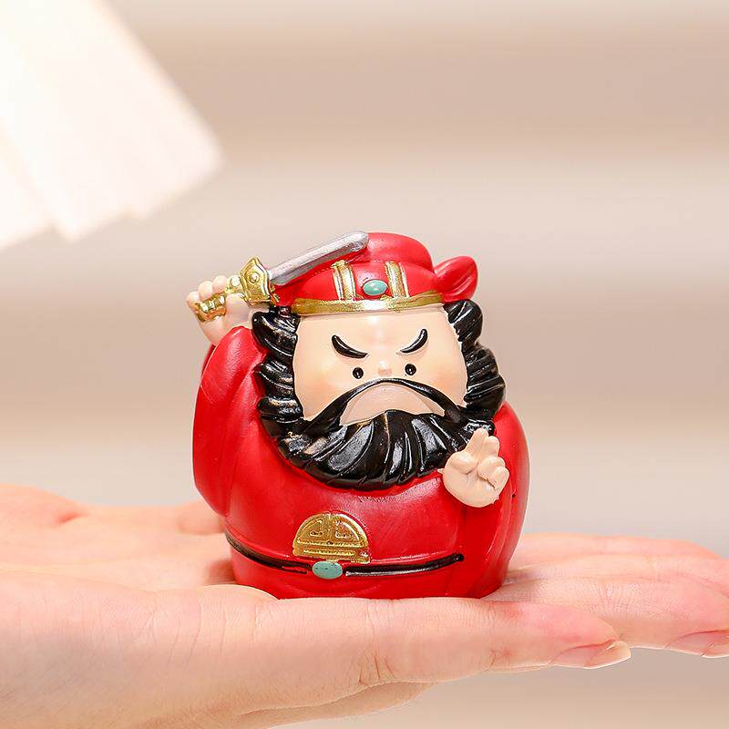 钟馗小神仙可爱祈福财神工位摆件解压礼物送男女办公室妈祖装饰品