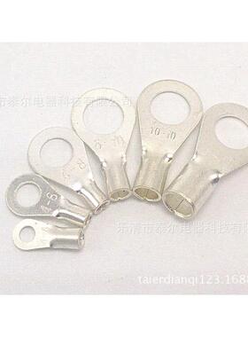 直销OT300-16圆形裸端头国产环形冷压接线端子OT铜鼻子线耳