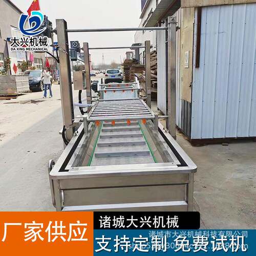 蔬菜药材腌菜清洗机去农残蔬菜气泡清洗机樱桃蓝莓气泡清洗机