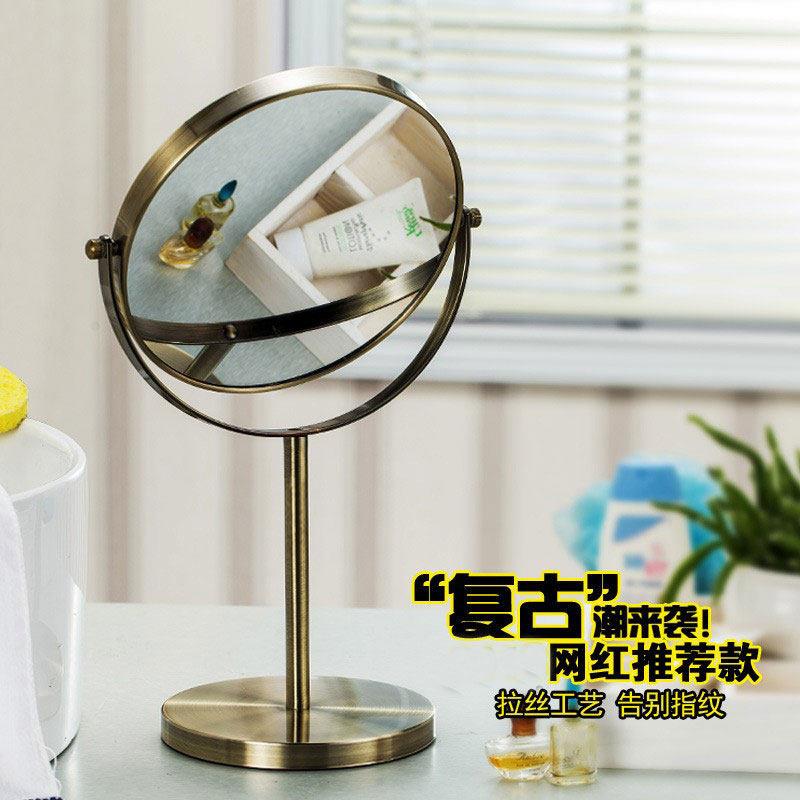 8英寸台式双面化妆镜3倍5倍10倍放大高清桌面镜家用宿舍化妆镜子