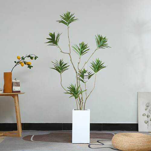 北欧ins风落地仿真绿植百合竹植物盆栽室内客厅假树装饰摆件