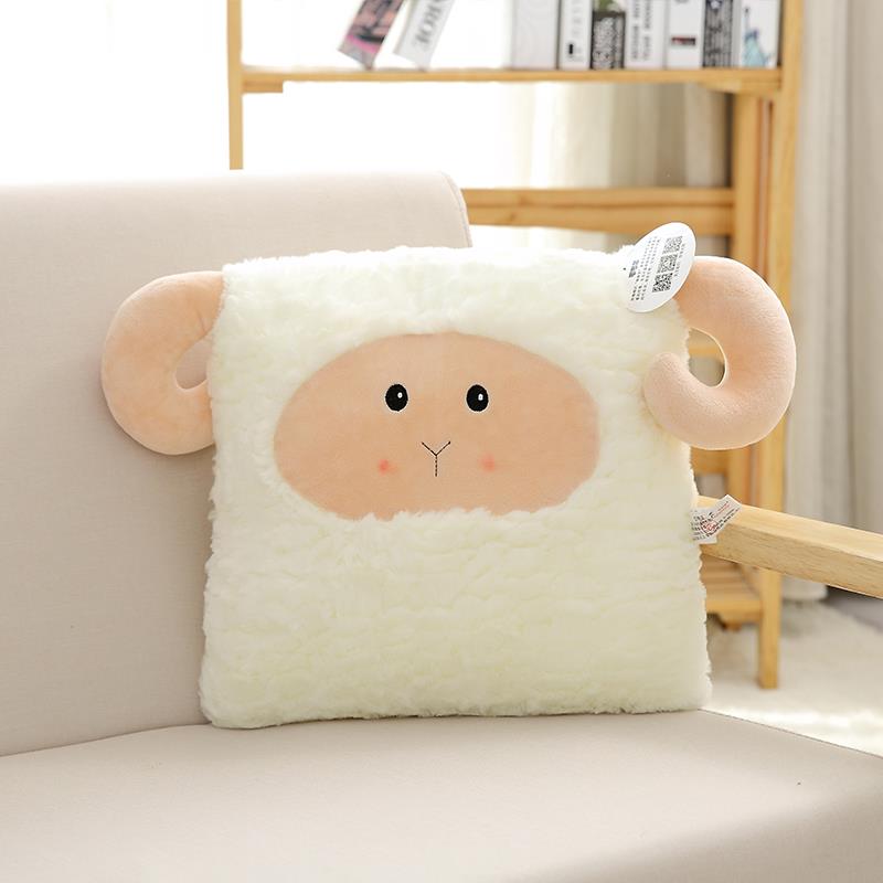 高档海利伟小棉抱枕毛羊绒具羊公仔玩偶生床上睡觉靠背垫玩生日女