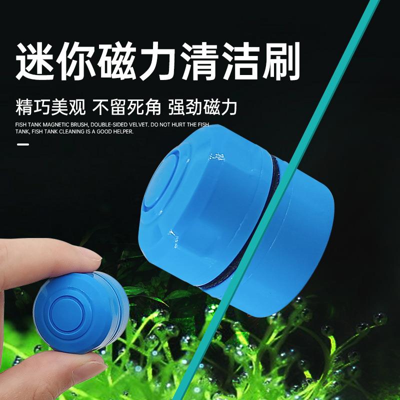 迷你鱼缸磁力刷强吸力型除藻鱼缸玻璃清洁工具鱼缸刷清洗玻璃刷