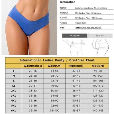4-Layer Leakproof Menstrual Period Panties Fast Absorbent Un