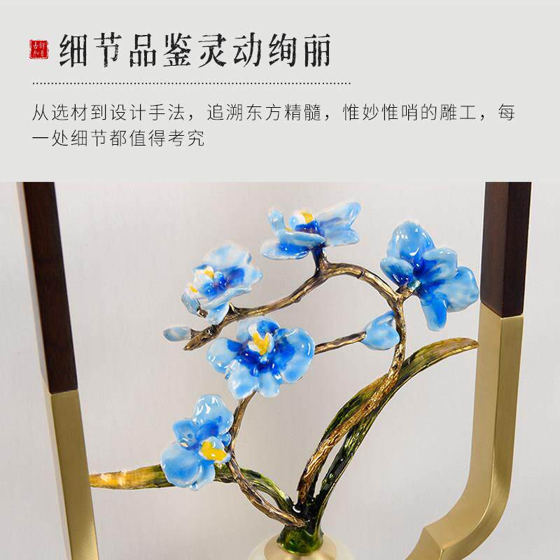 全铜壁灯卧室床头灯新中式过道玄关走廊客厅电视背景墙灯具523F