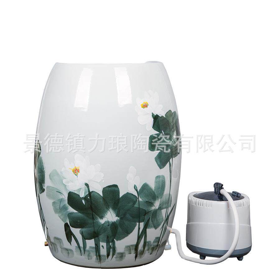 新款直销源头活瓷能量缸足黄精熏桶足蒸缸养生足缸