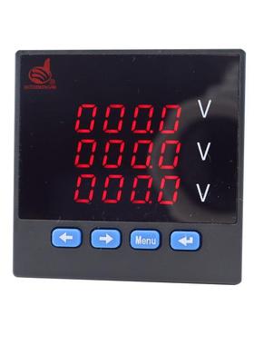 指明厂家ZM-AV23数显能精三相交3流463电压表高度多功能数显智表