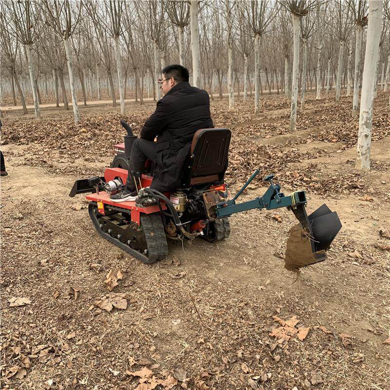 座驾式履带旋耕机农用小型履带拖拉机农用耕田犁地机座驾式拖拉