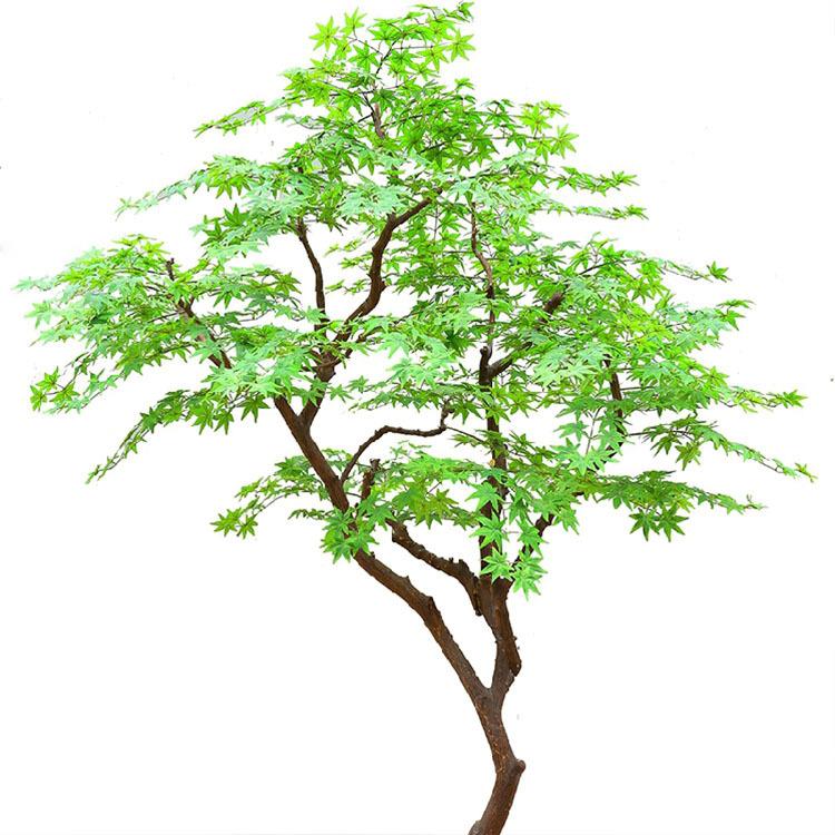 植物盆栽绿枫树枫叶花园商场门店装饰落地摆件假花假树室内