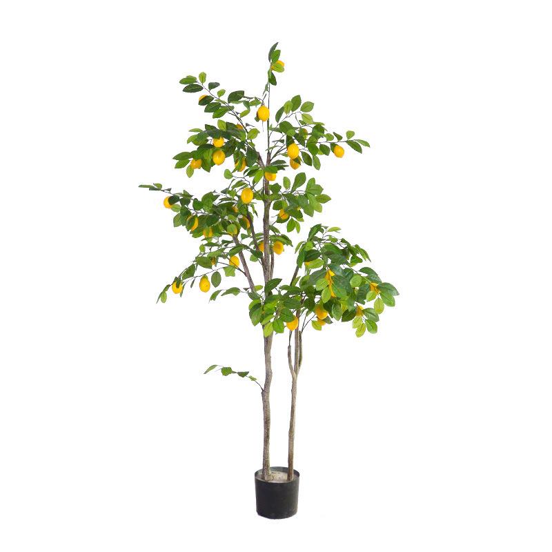 仿真柠檬树绿植盆栽室内水果盆景北欧风落地摆件装饰假树植物造景