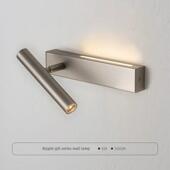 意式 卧室床头壁灯全铜轻奢简约护眼全光谱沙发背景墙带开关阅读灯