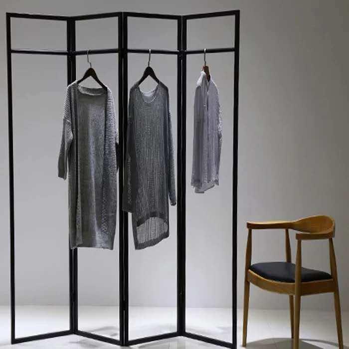 服装店展示架,落地式衣架,女士服装店货架,牛仔裤展示架,可折