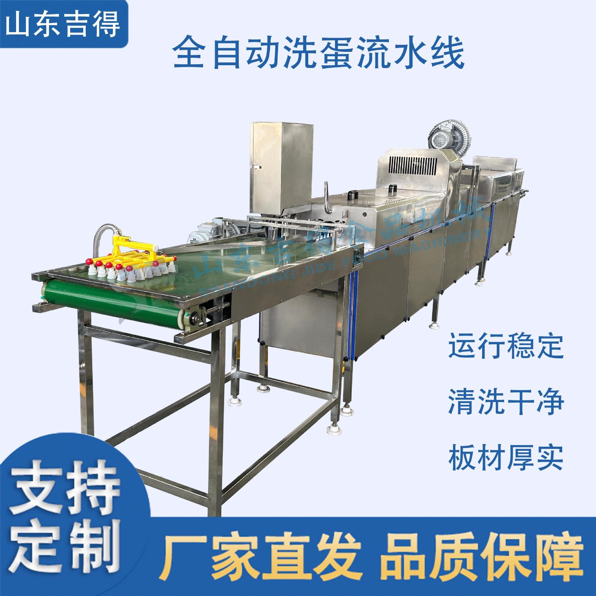 盐水蛋去泥清洗机 保洁蛋生产加工流水线 鸡鸭蛋单排双排洗蛋机