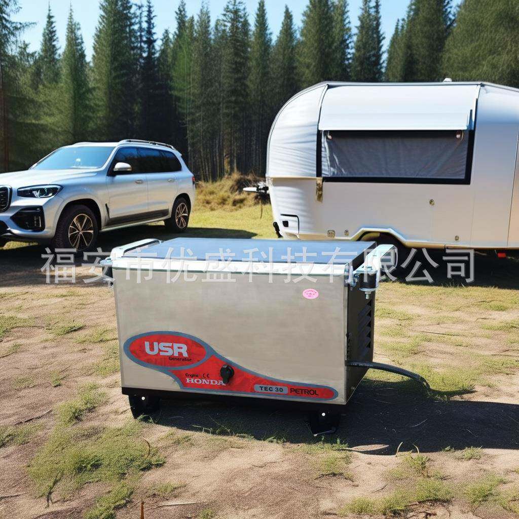 TEC40车载底置超静音汽油发电机适用于带空调房车和托挂房车4kW