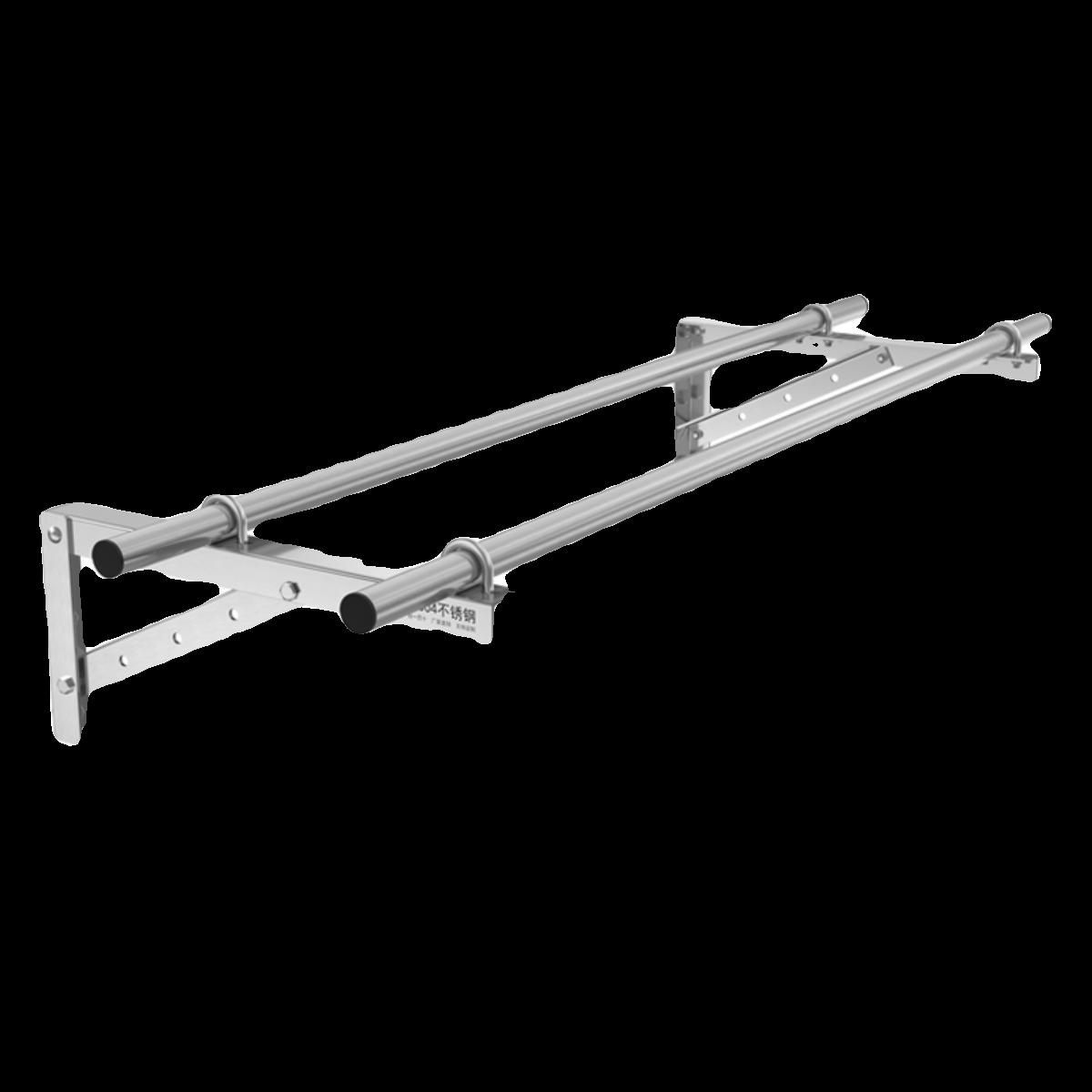 19EK304不锈钢阳台晾衣架三角侧装固定式晾衣杆外伸支架托外墙窗