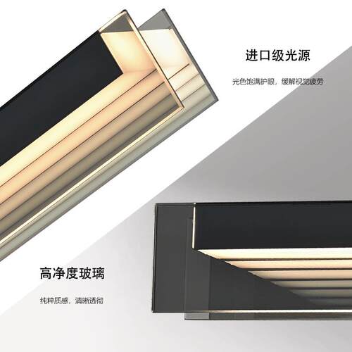 意式极简餐厅一字长条玻璃吊灯现代简约设计师岛台书房办公桌吊灯