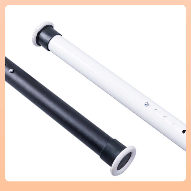 TUF4免打孔伸缩杆窗帘支撑杆门帘浴帘铝合金承重杆晾衣杆衣柜架杆