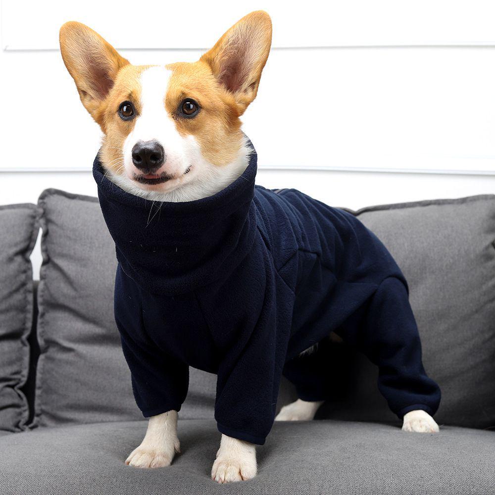 冬季狗衣服中小型犬衣服加厚保暖棉服狗狗全包四脚衣宠物衣服