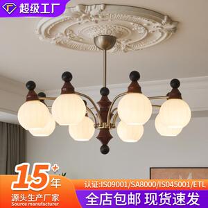 严选复古高级感设计师款卧室餐厅艺术中山灯饰法式中古风客厅吊灯