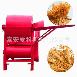 山西祁县农用机械家用稻麦打粒机谷子绿豆稻麦脱粒机自动装袋