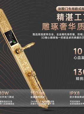 别墅大门锁指纹锁防水欧式大门指纹锁防水户外大门别墅门指纹锁