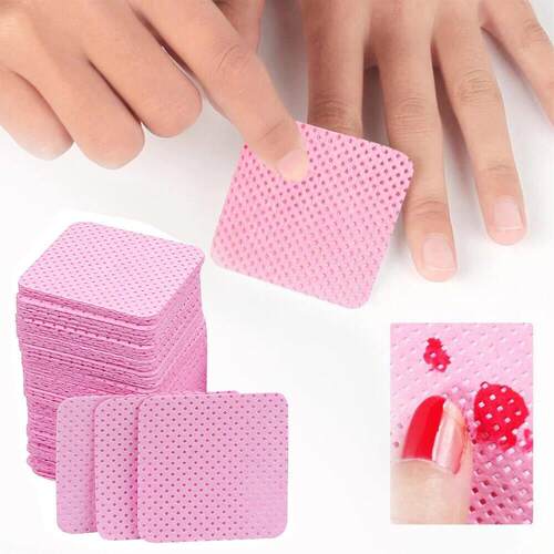 Lint Free Wipes Nail Polish Remover Pad Manicure Cleaning To