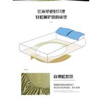 King Size bed sheets fitted sheet pillow cases solid color bed cap pillowcase 1 thumbnail 4
