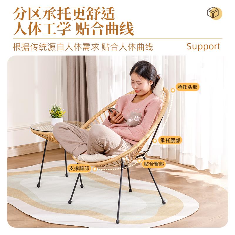 众之亿阳台小桌椅件套户GJG外休闲藤椅三用一家桌椅庭二院看书茶