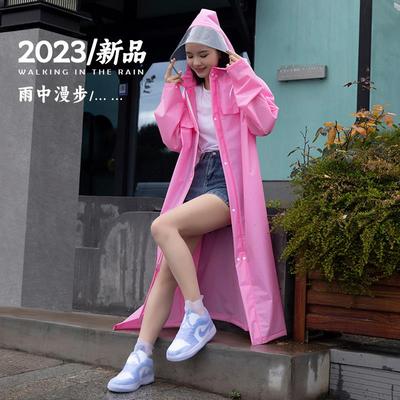 学生雨衣男长款成人女全身防暴雨外卖连体反光加厚透明单人防水服