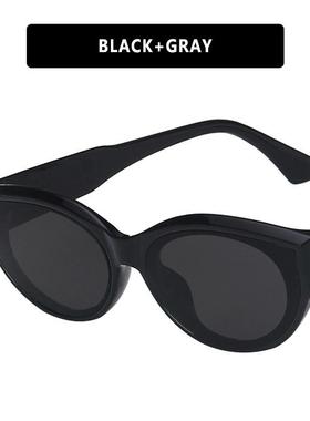 椭圆形ins太阳镜猫眼太阳眼镜