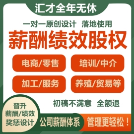 电商餐饮生产加工销售薪酬设方案绩效考核设计方案提成奖罚激励