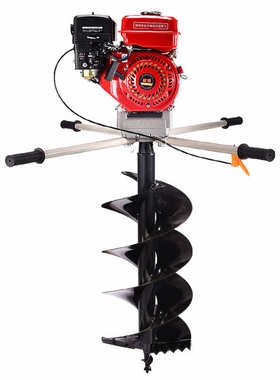 手提式带倒挡多功能打洞机光伏地钻挖孔机便携式电线杆植树挖坑机