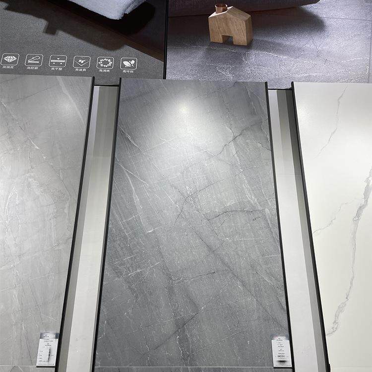 别墅瓷砖通体大理石灰色柔光客厅地砖750x1500阳台花园防滑地板砖