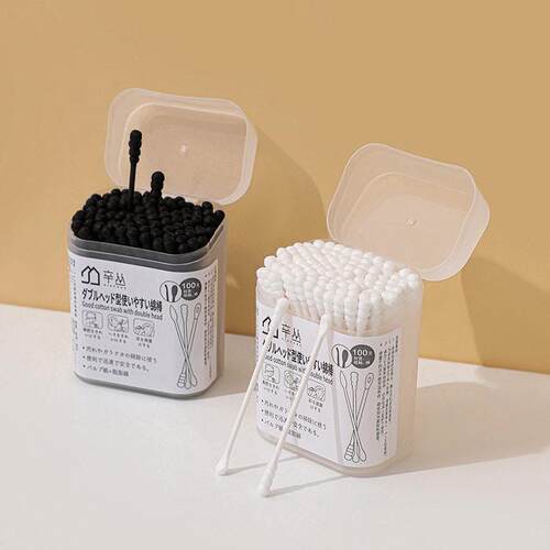 Dual-Headed Multi-Purpose Cotton Swabs, Double-Ended De-grea
