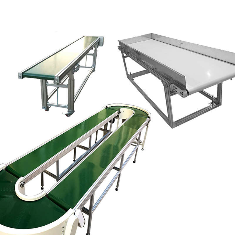 皮带传送机设备皮带输送线糕点生产车间食品分拣线爬坡转弯机定制