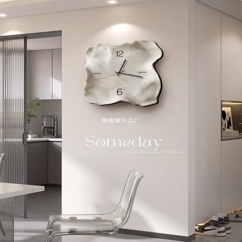 简约现代钟表挂钟客厅2024年新款创意时钟挂墙感餐厅艺术挂表