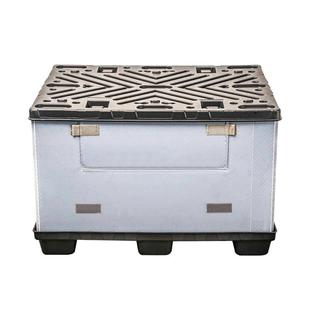 叠塑ZNM料围板箱1200配1000可折汽蜂窝围板箱天地盖物流周X转箱