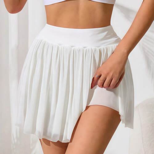 Sports skirt, women's yoga skirt, pants, anti glare high