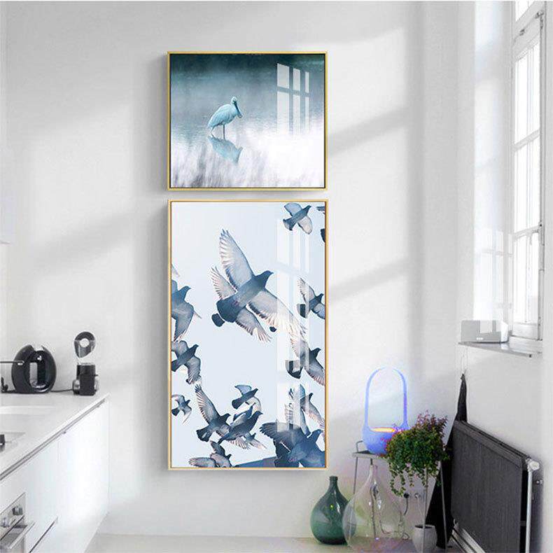 现代北欧风景海船餐厅客厅卧室装饰画饭店室内挂画艺术画创意壁画
