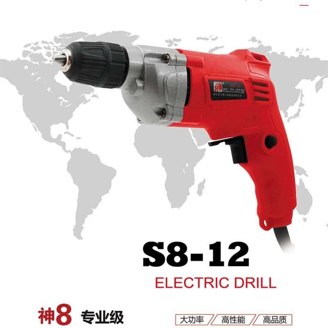 【货号07180】神八 S8-12 10mm二级手电钻